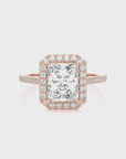 Celestial Mirage Halo Pave Diamond Engagement Ring