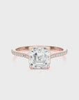 Sunset Sparkler Pave Diamond Engagement Ring