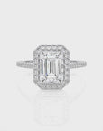 Celestial Mirage Halo Pave Diamond Engagement Ring