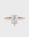 Sunset Sparkler Pave Diamond Engagement Ring