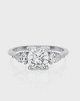 Captivating Symphony Three-Stone Diamond Engagement Ring