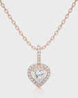 City Night Solitaire Halo Pendant