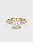 Moonlit Marvel Pave Diamond Engagement Ring