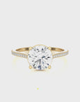 Sunset Sparkler Pave Diamond Engagement Ring