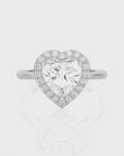 Exquisite Aura Halo Diamond Engagement Ring