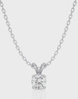 Shimmering Serenade Solitaire Pendant