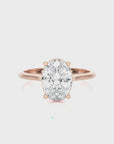 Cocktail Charm Solitaire Engagement Ring