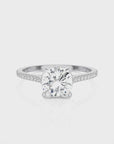 Sunset Sparkler Pave Diamond Engagement Ring