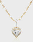 City Night Solitaire Halo Pendant