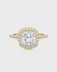 Celestial Mirage Halo Pave Diamond Engagement Ring