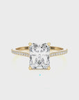 Sunset Sparkler Pave Diamond Engagement Ring