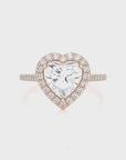 Celestial Mirage Halo Pave Diamond Engagement Ring