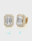 Elegant Escapades Halo Diamond Stud Earrings