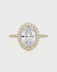 Celestial Mirage Halo Pave Diamond Engagement Ring