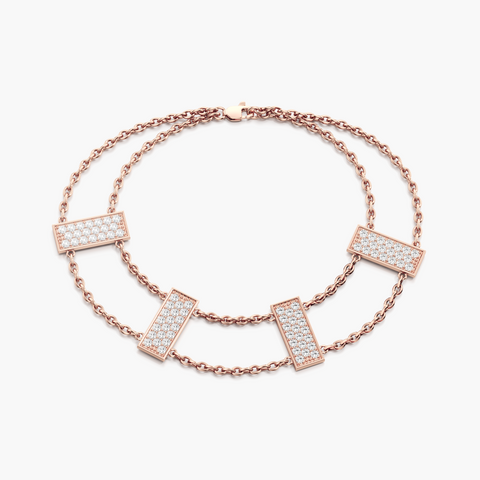 Diamond Stairway Bracelet