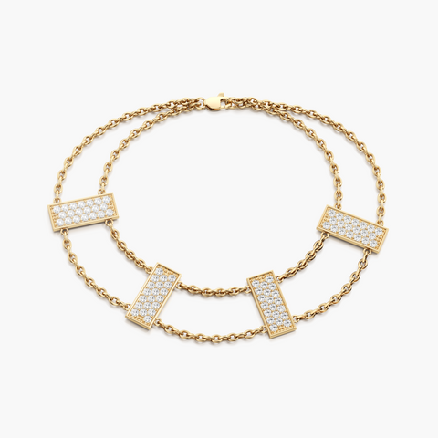 Diamond Stairway Bracelet