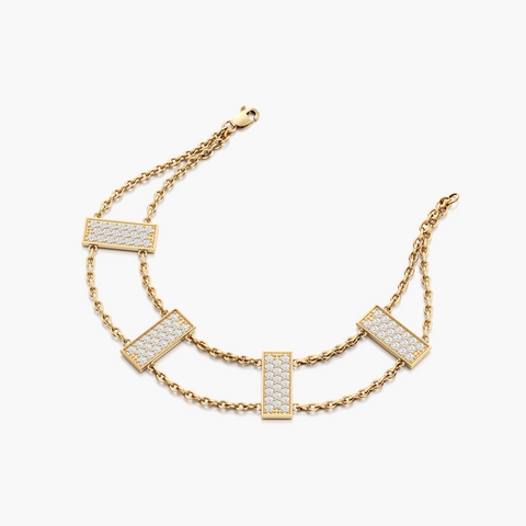 Diamond Stairway Bracelet