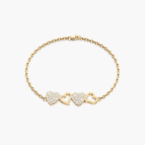 Forever Linked Hearts Bracelet