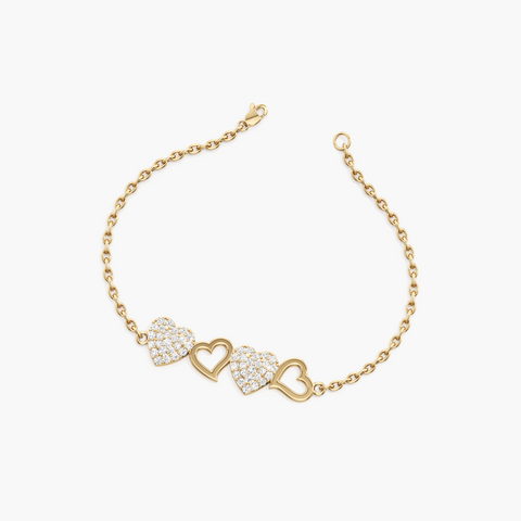 Forever Linked Hearts Bracelet