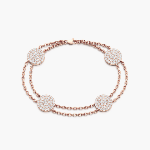 Diamond Disc Bracelet