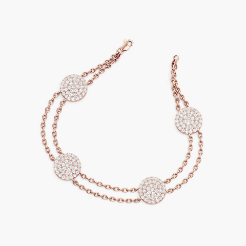 Diamond Disc Bracelet