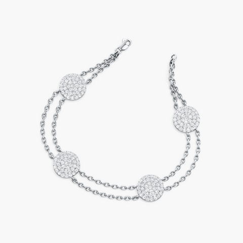 Diamond Disc Bracelet