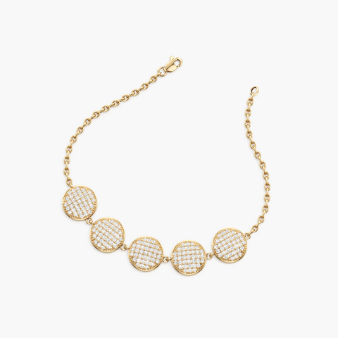 Lustrous Coin Bracelet