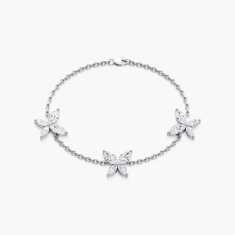 Blooming Butterfly Diamond Bracelet