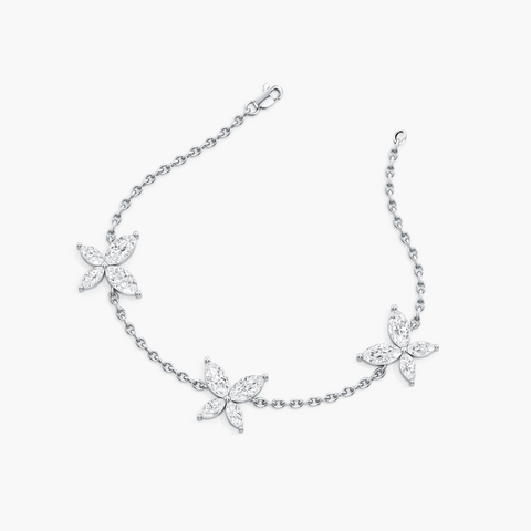 Blooming Butterfly Diamond Bracelet