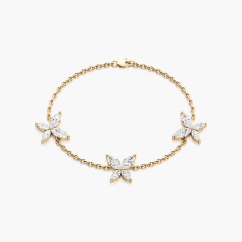 Blooming Butterfly Diamond Bracelet