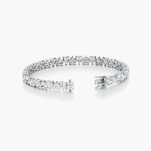 Topsy-Turvy Hearts Bracelet