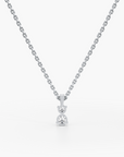 Twin Diamond Drop Pendant