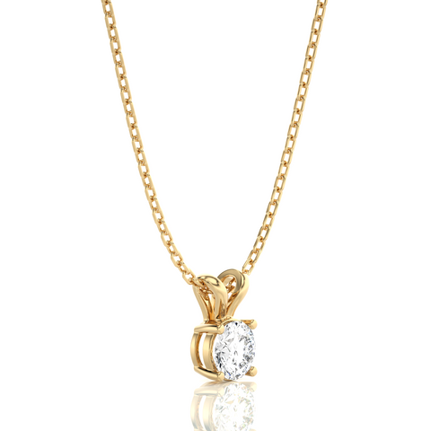 Shimmering Serenade Solitaire Pendant