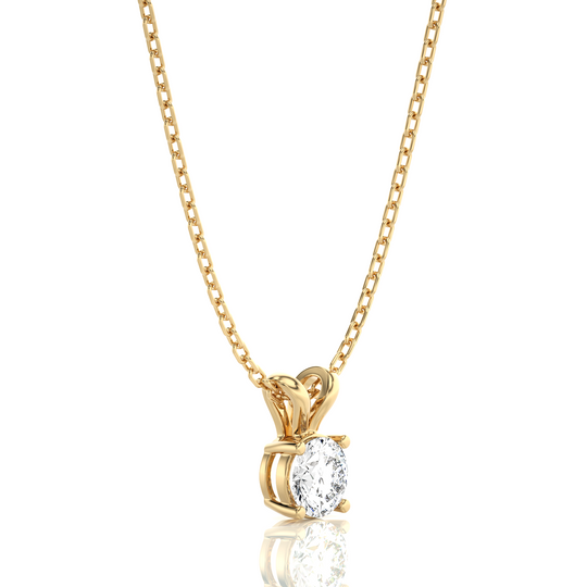 Shimmering Serenade Solitaire Pendant