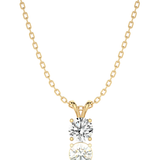Shimmering Serenade Solitaire Pendant