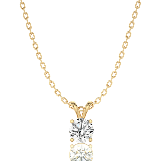 Shimmering Serenade Solitaire Pendant