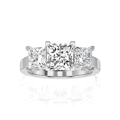 Royal Reverie Three-Stone Diamond Engagement Ring