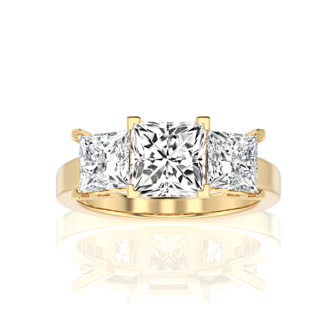 Royal Reverie Three-Stone Diamond Engagement Ring