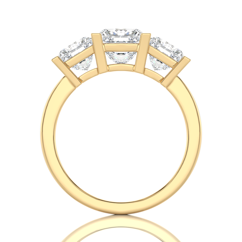 Royal Reverie Three-Stone Diamond Engagement Ring