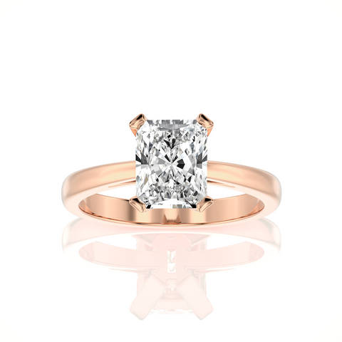 Enchanted Enigma Radiant-Cut Solitaire Engagement Ring