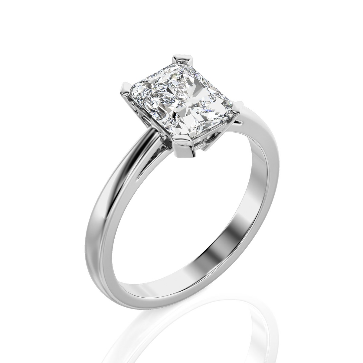 Enchanted Enigma Radiant-Cut Solitaire Engagement Ring
