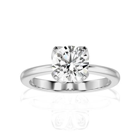 Simply Starlike Solitaire Engagement Ring