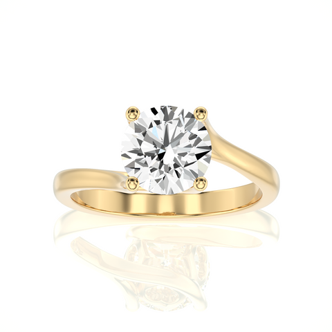 Eternal Embrace Crossover Engagement Ring