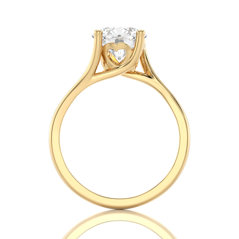 Eternal Embrace Crossover Engagement Ring