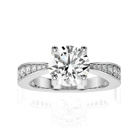 Soulful Splendor Pave Diamond Engagement Ring