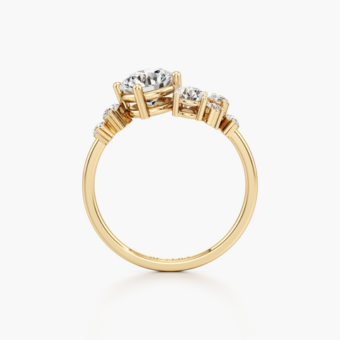 Conjoined Harmony Diamond Ring