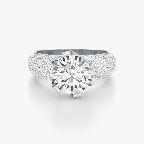 Endless Spiral Diamond Ring