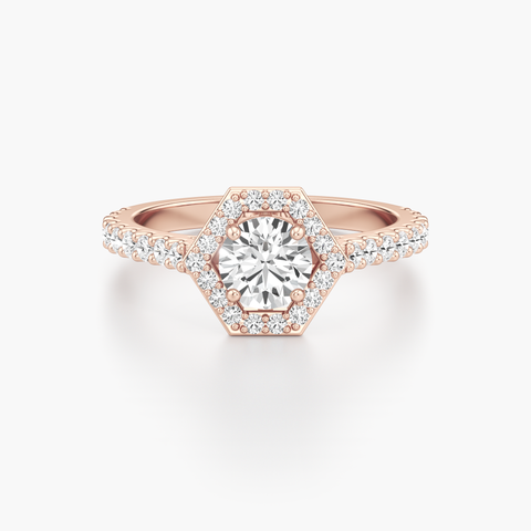 Hexa Crown Diamond Ring