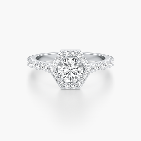 Hexa Crown Diamond Ring