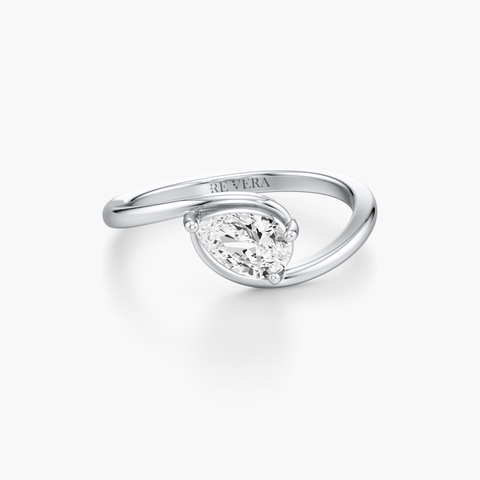 Warm Hug Pear Diamond Ring